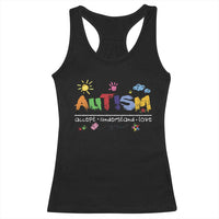 Autism Acceptance Month Racerback Tank Top Autism Accept Understand Love SPED Teachers