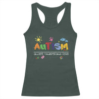 Autism Acceptance Month Racerback Tank Top Autism Accept Understand Love SPED Teachers