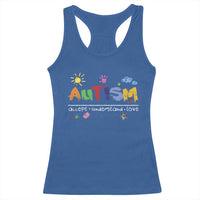 Autism Acceptance Month Racerback Tank Top Autism Accept Understand Love SPED Teachers