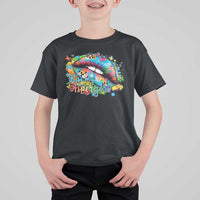 Funny Kiss My Aspergers T Shirt For Kid Asperger Syndrome Autism Awareness