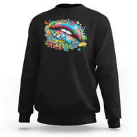 Funny Kiss My Aspergers Sweatshirt Asperger Syndrome Autism Awareness