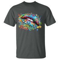Funny Kiss My Aspergers T Shirt Asperger Syndrome Autism Awareness