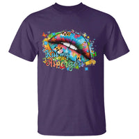Funny Kiss My Aspergers T Shirt Asperger Syndrome Autism Awareness