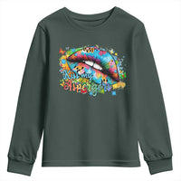 Funny Kiss My Aspergers Youth Sweatshirt Asperger Syndrome Autism Awareness