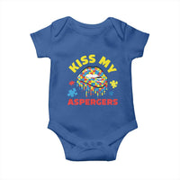 Funny Kiss My Aspergers Baby Onesie Asperger Syndrome Autism Awareness Puzzle Lips