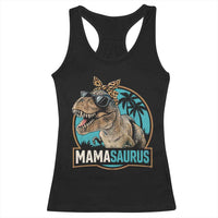 Mamasaurus Funny Dinosaur Mama Racerback Tank Top Mothers Day Family Matching