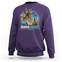Mamasaurus Funny Dinosaur Mama Sweatshirt Mothers Day Family Matching