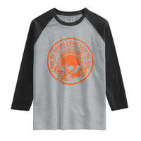 May The Bridges I Burn Light My Way Raglan Shirt Gothic Skull