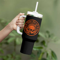 May The Bridges I Burn Light My Way Tumbler With Handle Gothic Skull