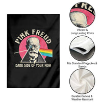 Pink Freud Dark Side Of Your Mom Garden Flag Psychoanalysis Joke