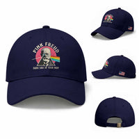 Pink Freud Dark Side Of Your Mom Baseball Cap Psychoanalysis Joke
