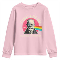 Pink Freud Dark Side Of Your Mom Youth Sweatshirt Psychoanalysis Joke