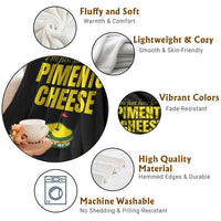 I'm Just Here For The Pimento Cheese Throw Blanket Funny Golf Foodie