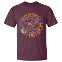 Soar On Wings Like Eagles Christian T Shirt Isaiah 40 31 Bible Verse