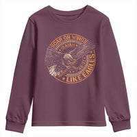 Soar On Wings Like Eagles Christian Youth Sweatshirt Isaiah 40 31 Bible Verse