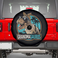 Grandmasaurus Funny Dinosaur Grandma Spare Tire Cover Family Matching