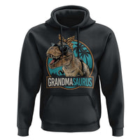 Grandmasaurus Funny Dinosaur Grandma Hoodie Family Matching