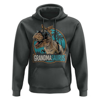Grandmasaurus Funny Dinosaur Grandma Hoodie Family Matching
