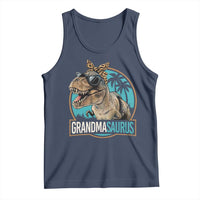 Grandmasaurus Funny Dinosaur Grandma Tank Top Family Matching