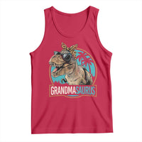 Grandmasaurus Funny Dinosaur Grandma Tank Top Family Matching