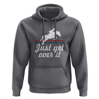 Equestrian Horse Hoodie Just Get Over It Vintage Retro - Wonder Print Shop