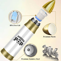 Soccer Pop Bullet Tumbler Football Family Matching Team Player Father's Day - Wonder Print Shop