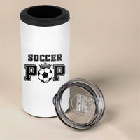 Soccer Pop 4 in 1 Can Cooler Tumbler Football Family Matching Team Player Father's Day - Wonder Print Shop