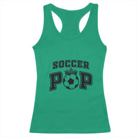 Soccer Pop Racerback Tank Top Football Family Matching Team Player Father's Day - Wonder Print Shop