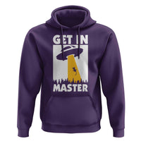 Funny Alien Cat Hoodie Get In Master Aliens Extraterrestrial - Wonder Print Shop