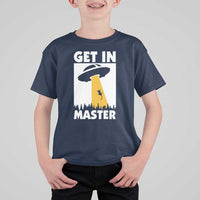 Funny Alien Cat T Shirt For Kid Get In Master Aliens Extraterrestrial - Wonder Print Shop