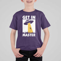 Funny Alien Cat T Shirt For Kid Get In Master Aliens Extraterrestrial - Wonder Print Shop