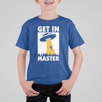 Funny Alien Cat T Shirt For Kid Get In Master Aliens Extraterrestrial - Wonder Print Shop