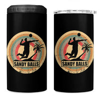 Beach Volleyball 4 in 1 Can Cooler Tumbler Sandy Balls Team Player Volleyball Coach - Wonder Print Shop