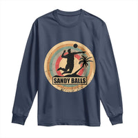 Beach Volleyball Long Sleeve Shirt Sandy Balls Team Player Volleyball Coach - Wonder Print Shop