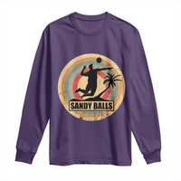 Beach Volleyball Long Sleeve Shirt Sandy Balls Team Player Volleyball Coach - Wonder Print Shop