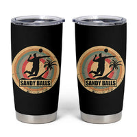 Beach Volleyball Tumbler Cup Sandy Balls Team Player Volleyball Coach - Wonder Print Shop