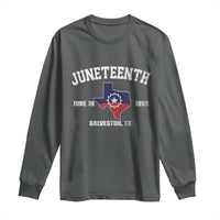 Juneteenth Galveston Texas Long Sleeve Shirt Juneteenth Flag African American History
