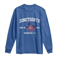 Juneteenth Galveston Texas Long Sleeve Shirt Juneteenth Flag African American History