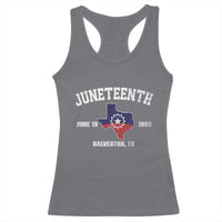 Juneteenth Galveston Texas Racerback Tank Top Juneteenth Flag African American History