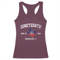 Juneteenth Galveston Texas Racerback Tank Top Juneteenth Flag African American History