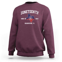 Juneteenth Galveston Texas Sweatshirt Juneteenth Flag African American History