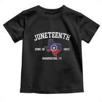 Juneteenth Galveston Texas Toddler T Shirt Juneteenth Flag African American History