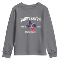 Juneteenth Galveston Texas Youth Sweatshirt Juneteenth Flag African American History