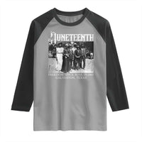 History Of Juneteenth Raglan Shirt Freedom Since June 19 Galveston Texas