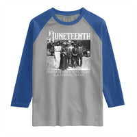 History Of Juneteenth Raglan Shirt Freedom Since June 19 Galveston Texas