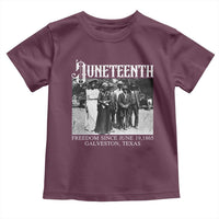 History Of Juneteenth Toddler T Shirt Freedom Since June 19 Galveston Texas