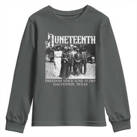 History Of Juneteenth Youth Sweatshirt Freedom Since June 19 Galveston Texas
