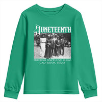 History Of Juneteenth Youth Sweatshirt Freedom Since June 19 Galveston Texas