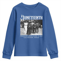 History Of Juneteenth Youth Sweatshirt Freedom Since June 19 Galveston Texas