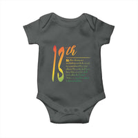 13th Amendment of U.S. Constitution Baby Onesie Juneteenth Black History